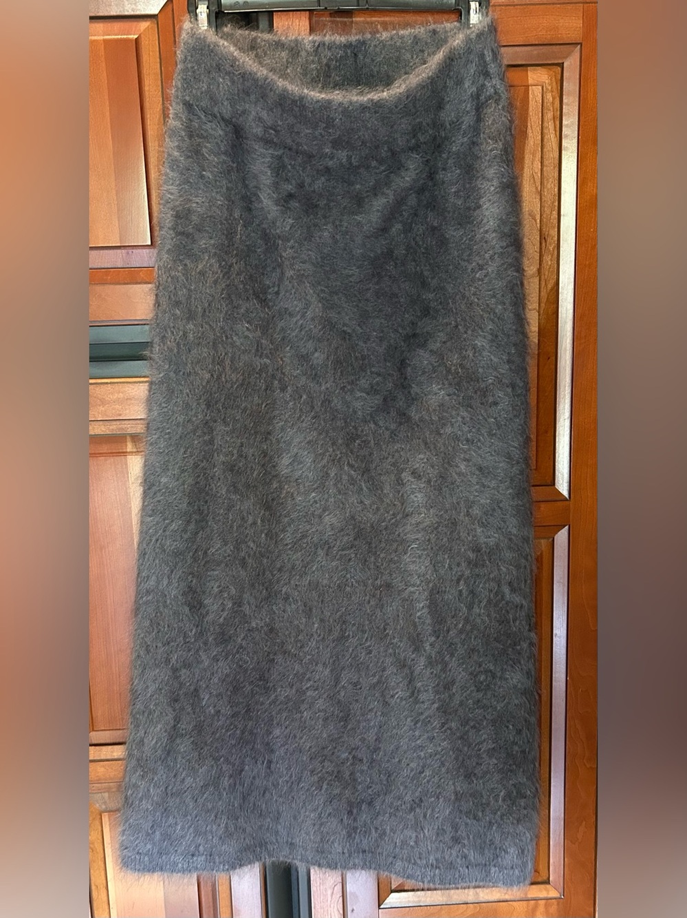 Lisa Yang 100% Brushed Cashmere Asta A-line Maxi Skirt- Grey, Medium (SZ 2)